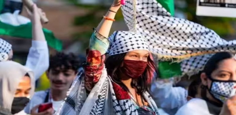 Filistin Asıllı Model Bella Hadid, Netanyahu’yu Yerden Yere Vurdu