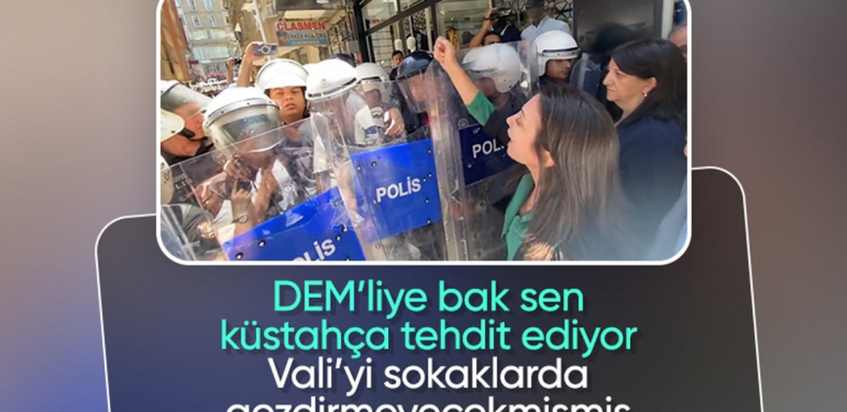 DEM Partililerden Hakkari Valisi’ne tehdit: Kendisi adım atamayacak bu sokaklarda