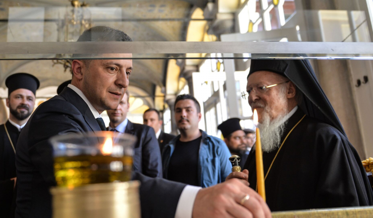 Zelenskiy Fener Patriği Bartholomeos’u ‘ekümenik’ ilan etmişti: Türk Ortodoks Patrikhanesi’nden ‘tarihi’ tepki geldi