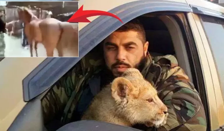 Esirleri aslanlara yediriyordu! Esad’ın komutanının kan donduran görüntüleri