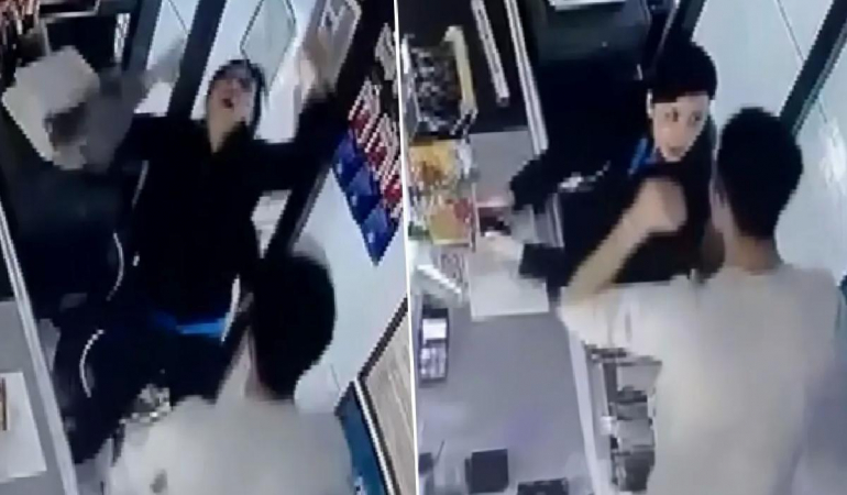 Çalıştığı zincir markette mesai arkadaşı tarafından darbedildi