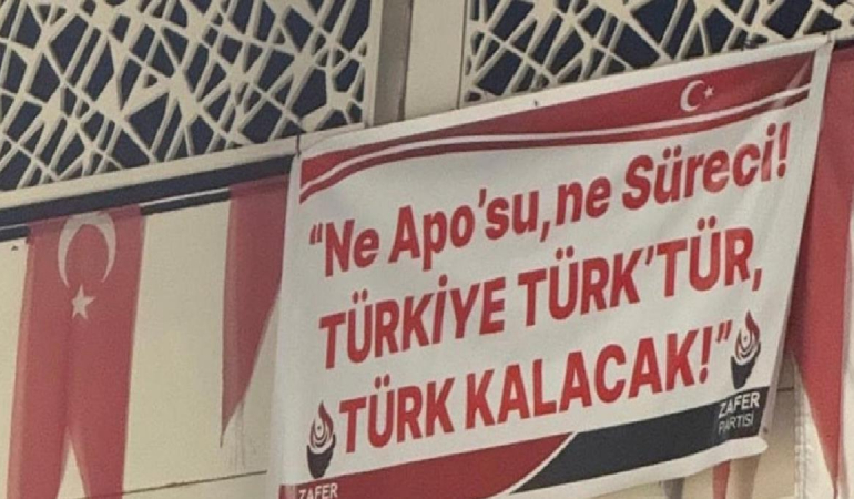 “Ne Apo’su, ne süreci!” pankartı Elazığ’ı karıştırdı