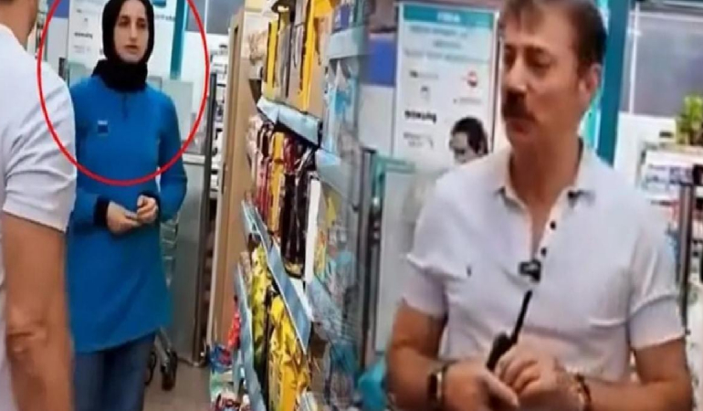Zincir markette şaşırtan an: AKP’li belediye başkanı cevap karşısında dondu kaldı