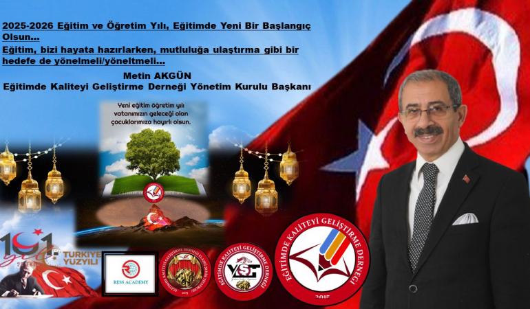 Başkan Akgün; ‘2025-2026 Eğitim ve Öğretim Yılı, Eğitimde Yeni Bir Başlangıç Olsun’
