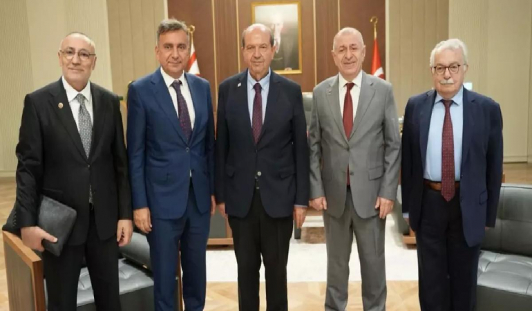 Ümit Özdağ’dan Cumhurbaşkanı Ersin Tatar’a Stratejik Destek Ziyareti