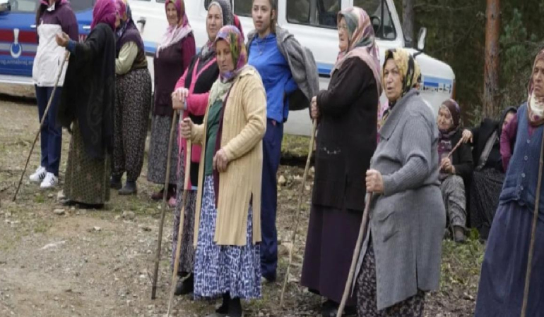 Köylü kadınlar direndi, maden araması durdu