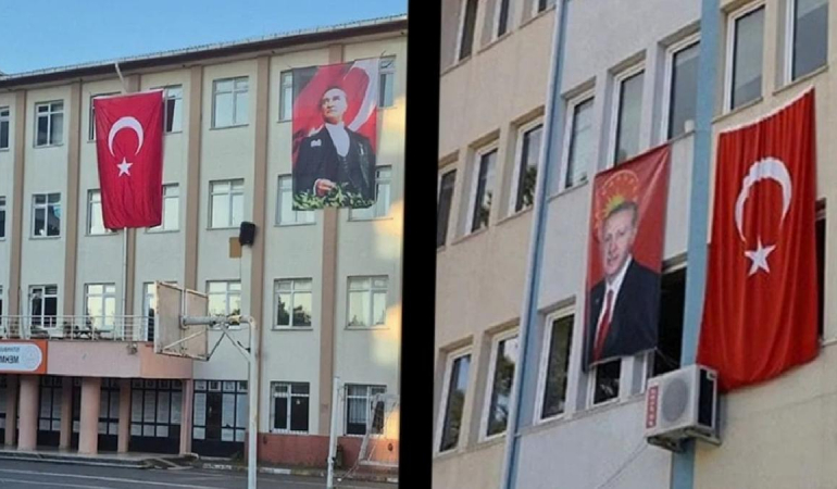 Okullarda Erdoğan posteri tartışması büyüyor!